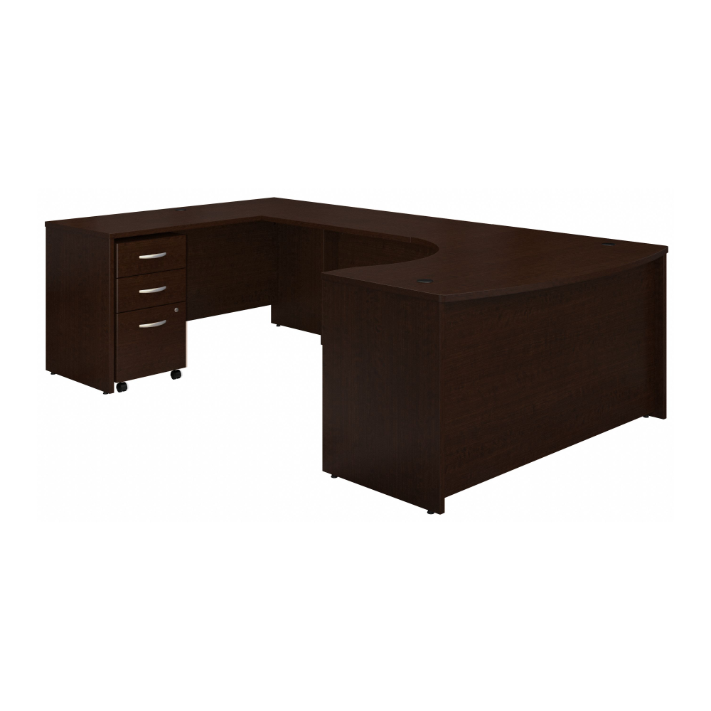 Series C 60W Left Handed Bow Front U Shaped Desk with Mobile File Cabinet