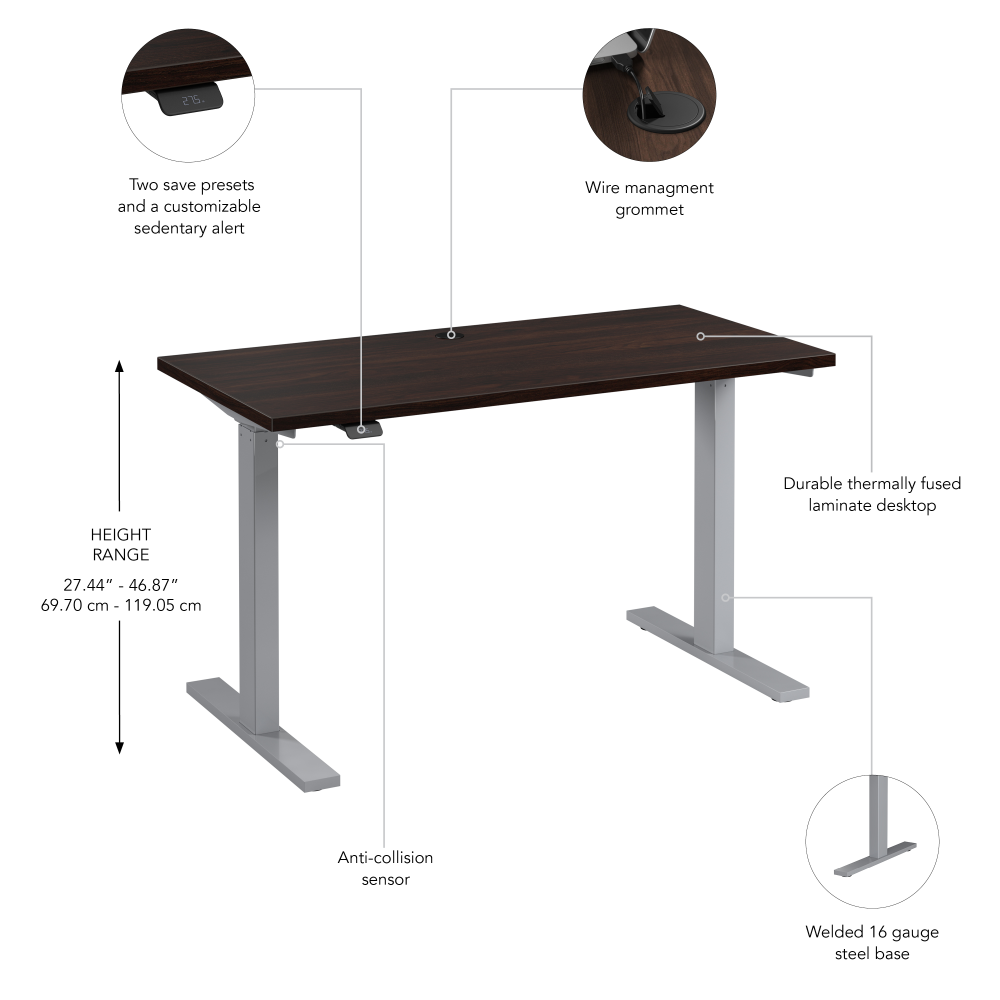 48W x 24D Height Adjustable Standing Desk
