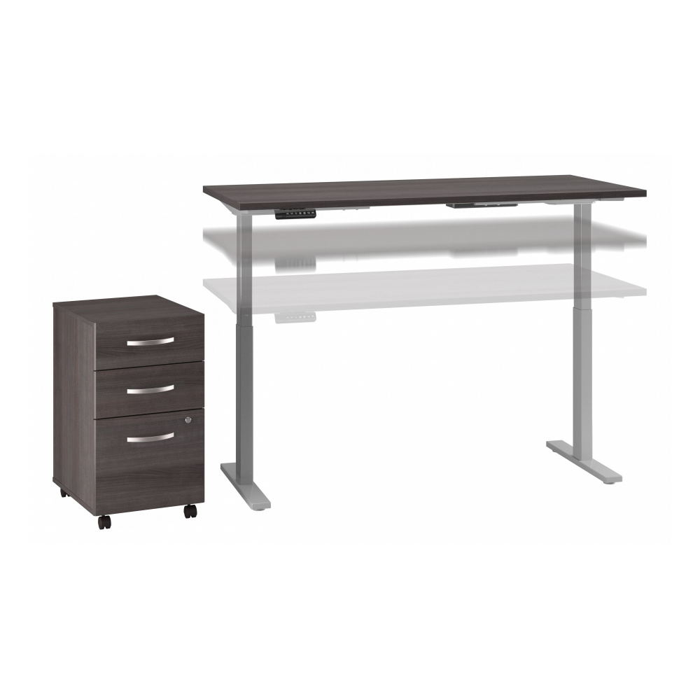Move 60 Series 60W x 30D Height Adjustable Standing Desk with Storage