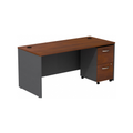 Series C Desk with 2 Drawer Mobile Pedestal