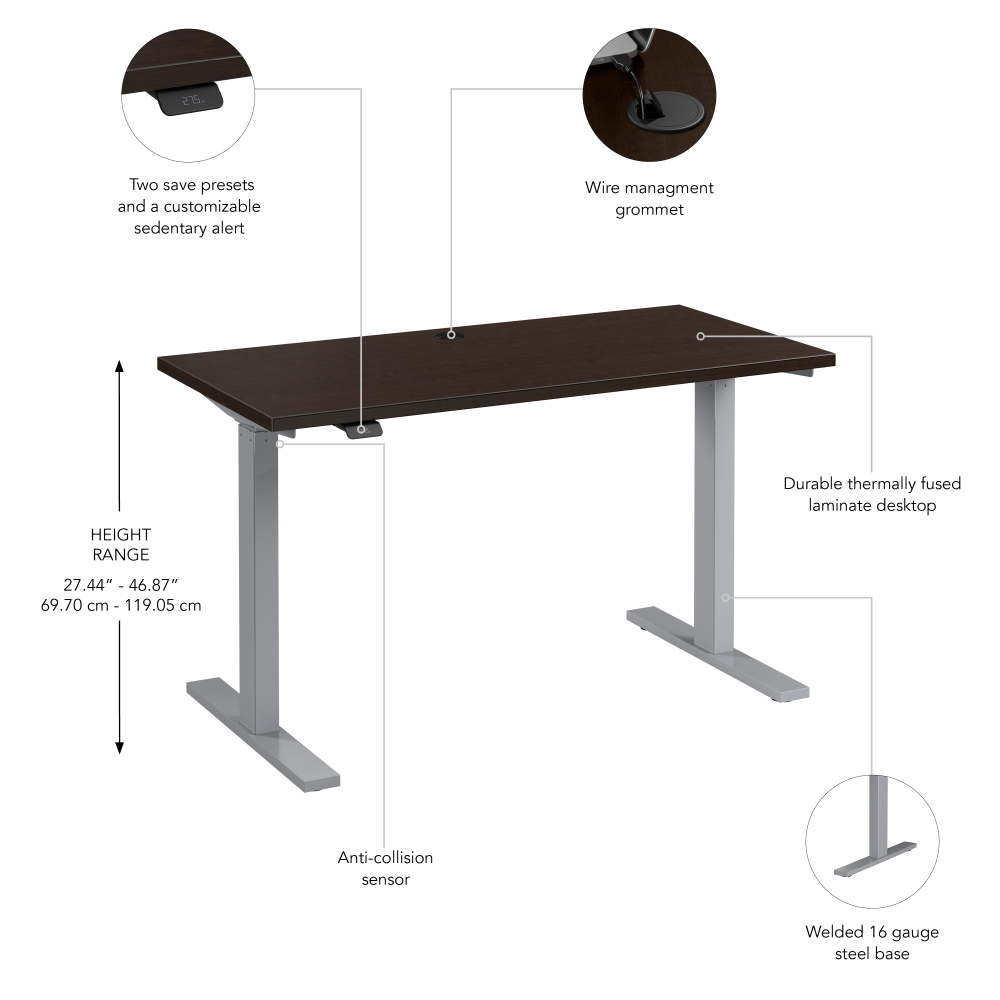 48W x 24D Height Adjustable Standing Desk