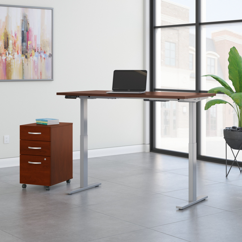 Move 60 Series 60W x 30D Height Adjustable Standing Desk with Storage