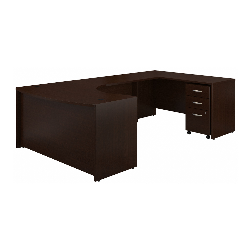 Series C 60W Right Handed Bow Front U Shaped Desk with Mobile File Cabinet